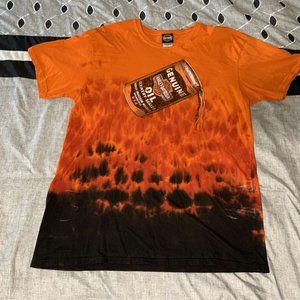 Harley Davidson Mens Blackwolf Orange T-Shirt XL